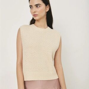 NWT Dèluc Matisse Knitted Vest Beige M